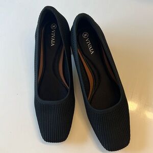 VIVAIA Square-Toe Heels Black Melody Pro - Upgraded Pressure Relief Insoles 7